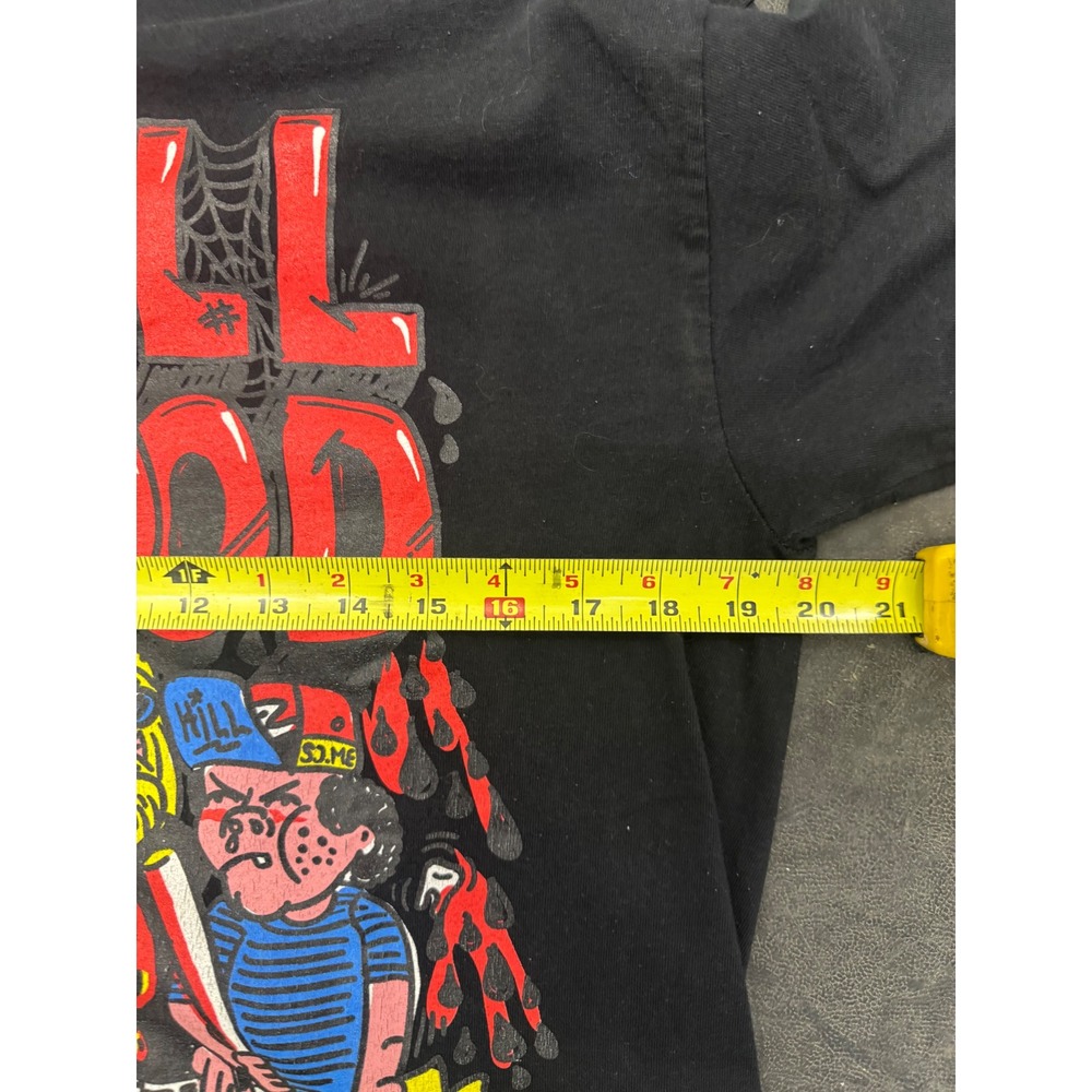 Stussy Spill The Blood The Almighteens Vintage Graphic Tee Black Mens Medium - Picture 4 of 4